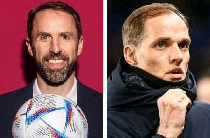 Kolase pelatih Gareth Southgate dan Thomas Tuchel