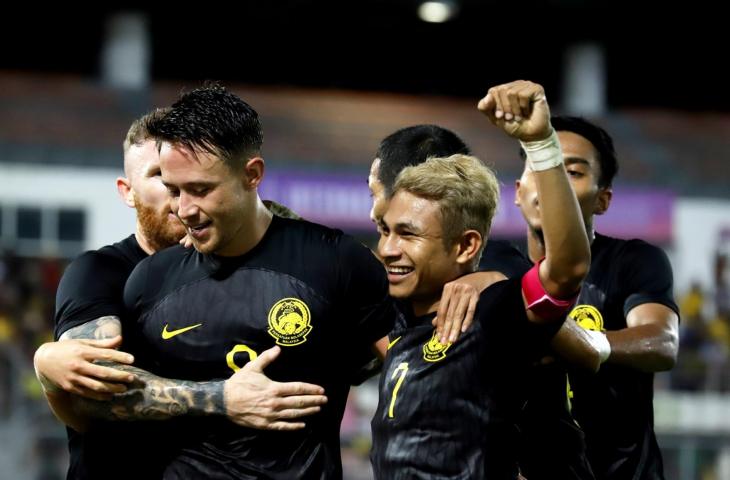 Selebrasi Malaysia usai menghajar Maladewa, Rabu (14/12/2022). (Dok. FAM)