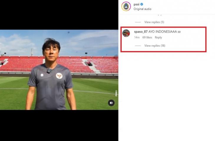 Komentar Spaso usai dirinya masuk ke skuad 23 pemain yang bela timnas Indonesia di Piala AFF 2022. (Instagram/PSSI)