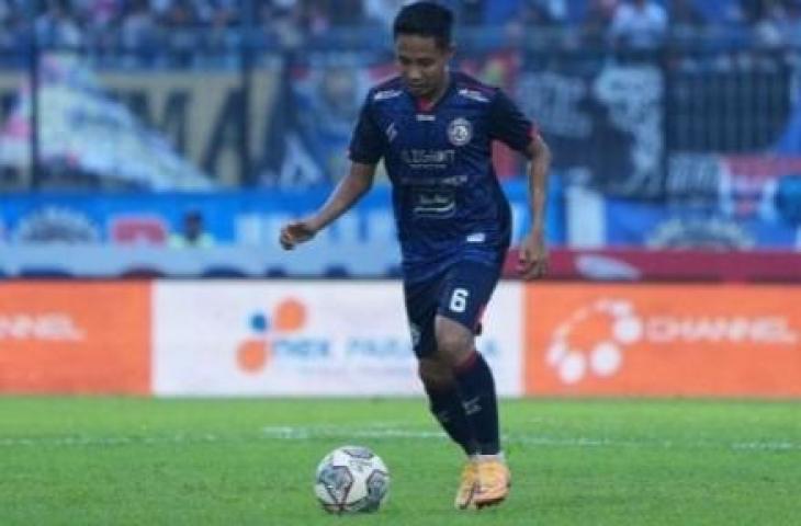 Evan Dimas berseragam Arema FC.(Instagram @evhandimas)