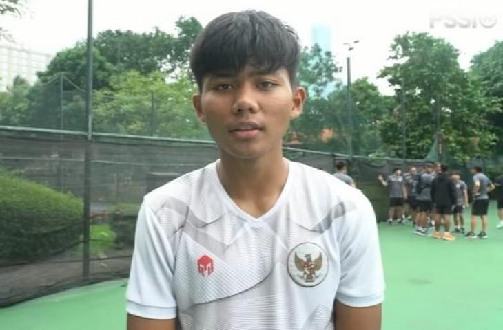 Arkhan Kaka usai menjalani latihan bersama TImnas Indonesia U-20 (Youtube/PSSI TV)