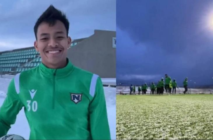 Wonderkid Malaysia, Luqman Hakim, resmi gabung klub Islandia, Njardvik. (Dok. Njardvik)