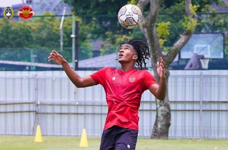 Ronaldo Kwateh saat ikut TC Timnas Indonesia U-20 jelang Piala Asia U-20 2023. (Dok. PSSI)