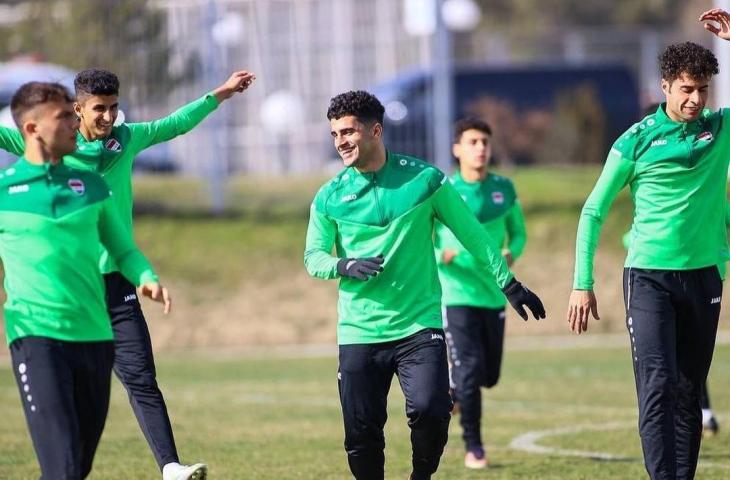 Timnas Irak U-20 menjelang laga melawan Timnas Indonesia U-20. (Instagram/@iraq.ifa)