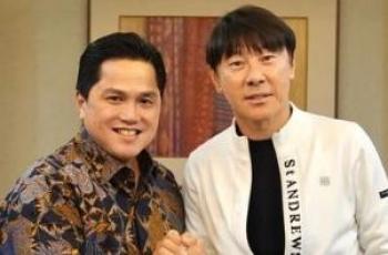 Tiba di Qatar, Erick Thohir Ditemani Shin Tae-yong Hadiri Drawing Piala Asia 2023 untuk Timnas Indonesia