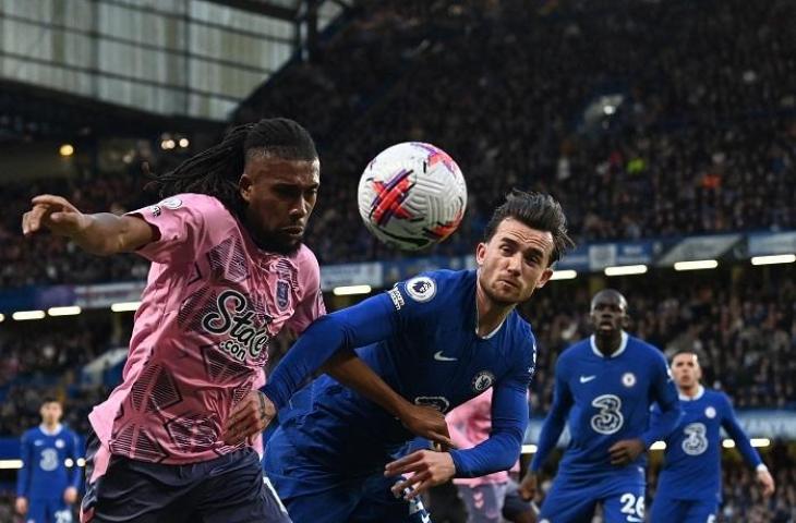 Chelsea vs Everton di lanjutan Liga Inggris Sabtu (18/3/2023). (AFP/Glyn Krik)