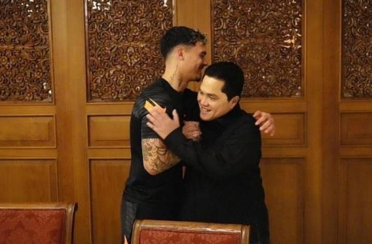 Erick Thohir dan Shayne Pattynama. (Instagram/@erickthohir)