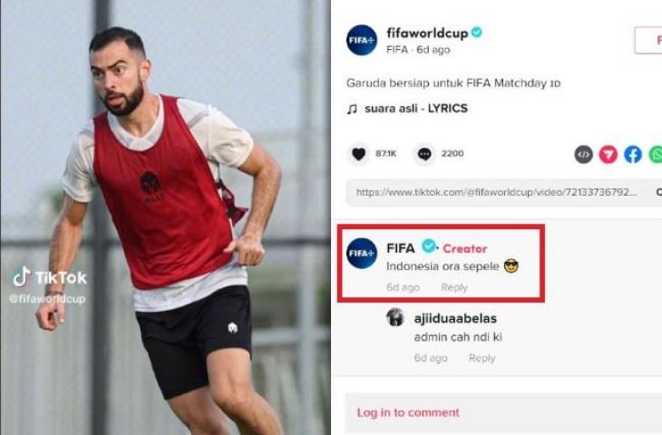 Akun TikTok FIFA sebut Indonesia tidak sepele