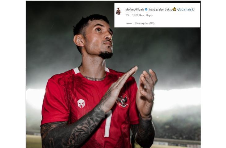 Stefano Lilipaly mengajak Adam Alis untuk jualan bakso (Instagram/stefanolilipaly, Instagram/diegomichiels2)