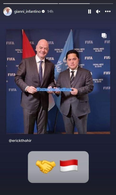 Story Presiden FIFA, Gianni Infantino. (Instagram/@gianni_infantino)