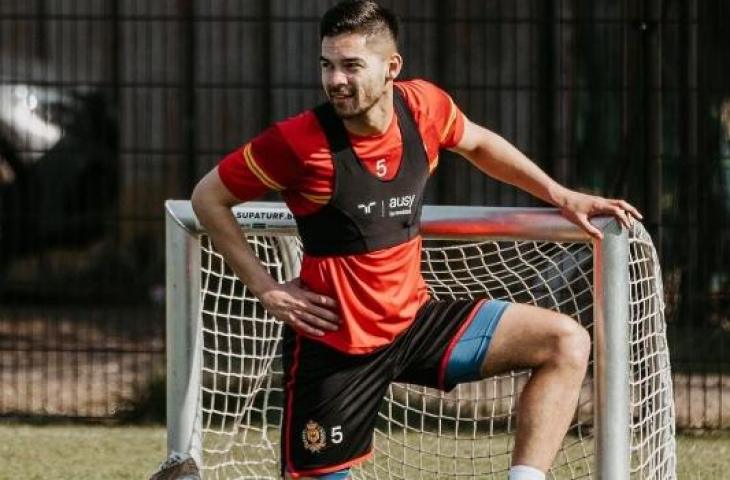 Sandy Walsh menjalani latihan usai didera cedera (Instagram/sandywalsh)