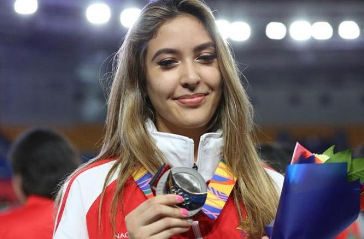 Cassandre Nicole Tubbs, atlet taekwondo cantik asal Kamboja di SEA Games 2023. (Twitter)