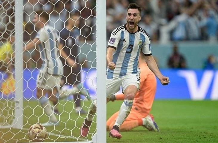 Bek Timnas Argentina, Nicolas Tagliafico. (AFP)