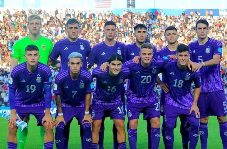 Potret pemain Timnas Argentina U-20 saat tampil di Piala Dunia U-20 2023. (Instagram/afa)