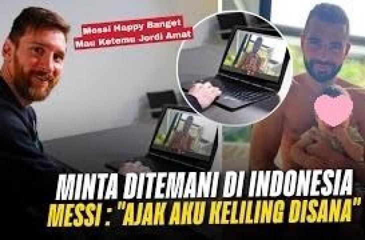 Cek fakta Lionel Messi video call Jordi Amat. (YouTube/Trebel Winner)