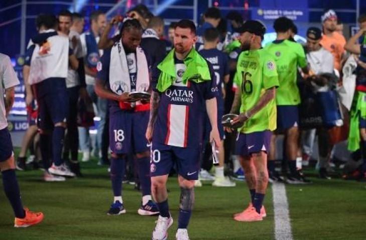 Lionel Messi saat memainkan laga terakhirnya buat PSG. (AFP)