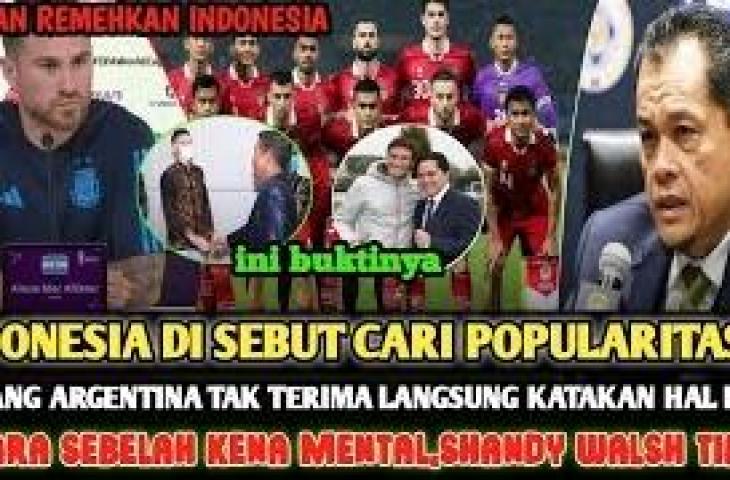 Cek fakta bintang Argentina bela Indonesia. (YouTube/Injury Time TV)