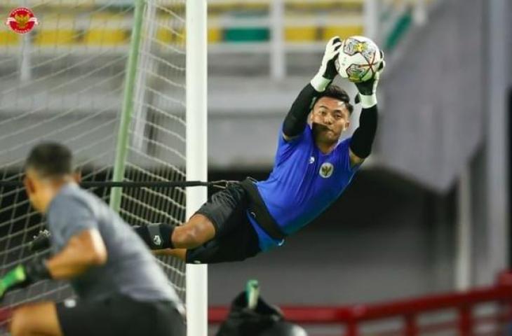 Ernando Ari Sutaryadi saat ikut sesi latihan Timnas Indonesia. (Dok. PSSI)