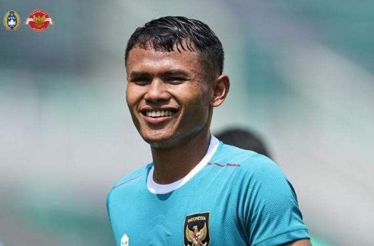 Penyerang Timnas Indonesia Dimas Drajad minta naturalisasi wasit. (Instagram@pssi)