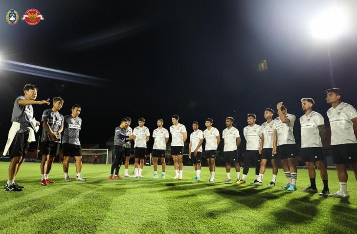 Sesi latihan Timnas Indonesia. (Dok. PSSI)