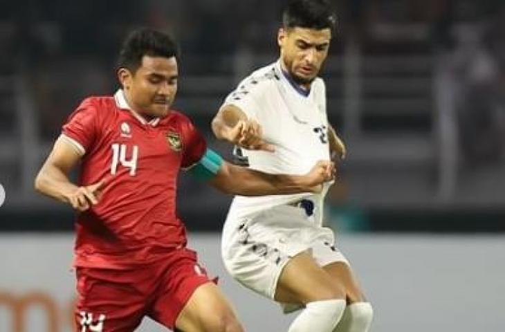 Asnawi Mangkualam saat berlaga melawan Palestina di FIFA Matchday Juni 2023 (Instagram/PSSI)