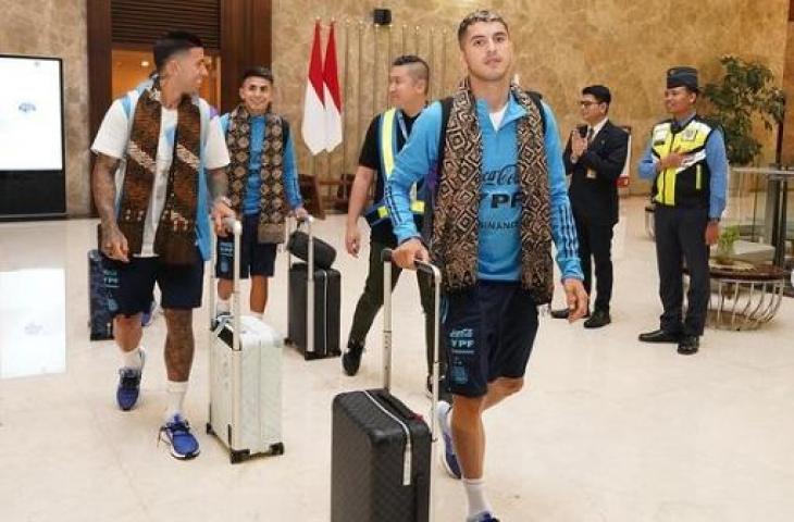 Timnas Argentina tiba di Indonesia untuk FIFA Matchday Juni 2023. (Instagram/@pssi)