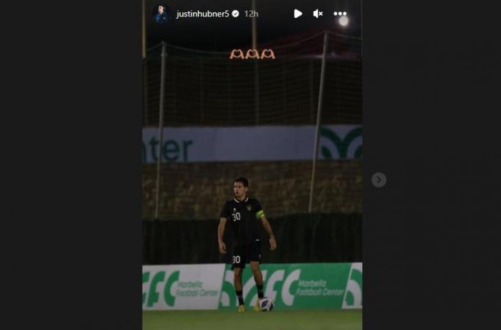 Justin Hubner posting momen berseragam Timnas Indonesia (Instagram/justinhubner5)