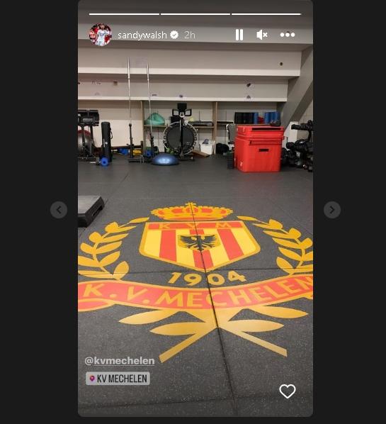 Sandy Walsh kembali ke KV Mechelen. (Instagram/@sandywalsh)