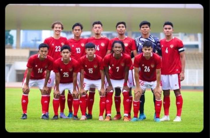 Skuad Timnas Indonesia U-19 saat TC persiapan Piala AFF U-19 2022 (Twitter/kaiBoham)