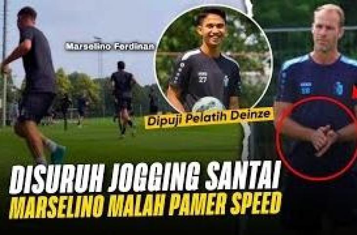 Cek fakta speed Marselino Ferdinan dipuji pelatih KMSK Deinze. (YouTube/Treble Winner)