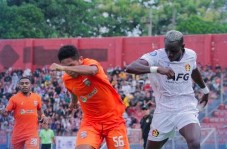 Persik Kediri harus puas bermain imbang 1-1 lawan Borneo FC pada laga pekan perdana BRI Liga 1 2023/2024. (Instagram/liga1match)