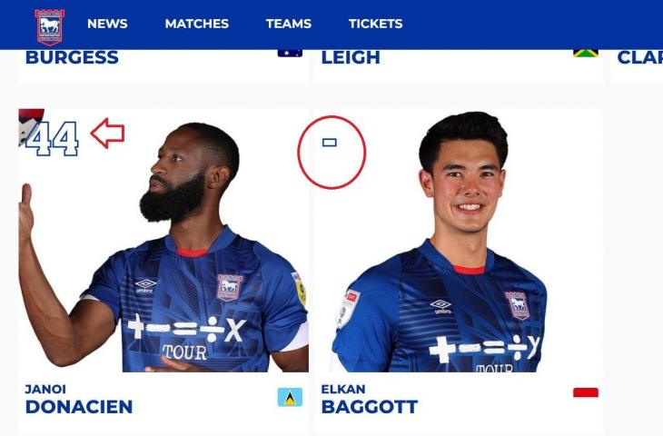 Elkan Baggott belum memiliki nomor punggung. (Dok. Ipswich Town)