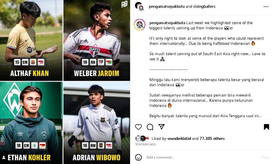 Media Inggris soroti pemain muda keturunan Indonesia. (Instagram/@risingballers, @pengamatsepakbola)