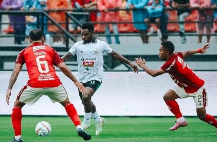 Ricky Cawor jadi bintang kemenangan dengan cetak gol tunggal saat PSS Sleman kalahkan Bali United 1-0. (Dok. PSS Sleman)