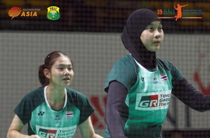 Pebulu tangkis berhijab Thailand, Huzwaney Momin. (Instagram/Badminton Asia)