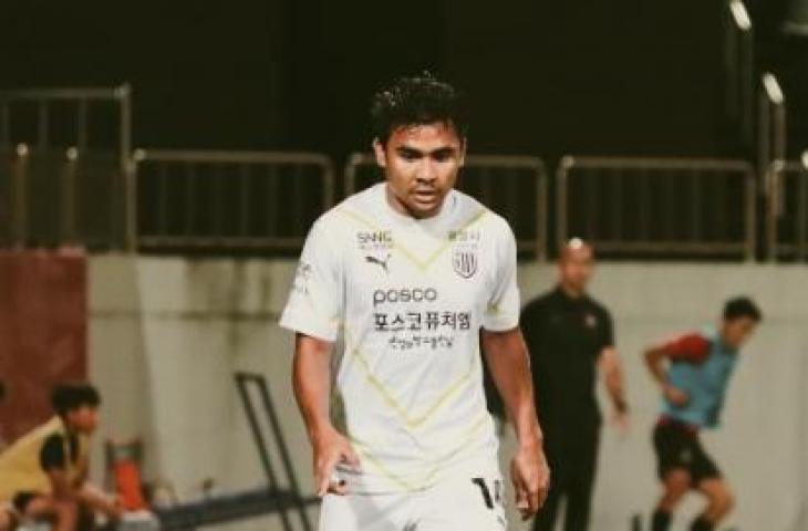 Asnawi Mangkualam bantu Jeonnam Dragons kalahkan Gyongnam FC. (Instagram/@asnawi_bhr)