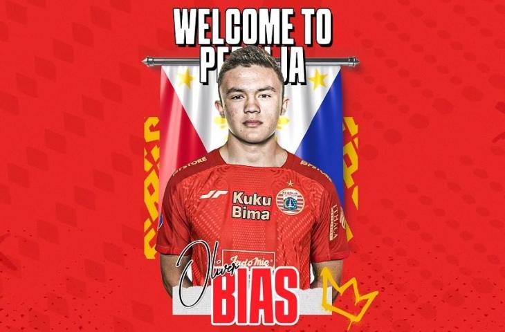 Pemain anyar Persija Jakarta, Oliver Saludares Bias. (Dok. Persija)