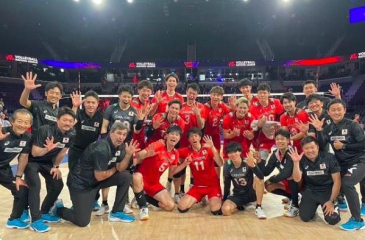 Potret Timnas Voli Putra Jepang. (Instagram/ran.volleyball0902)