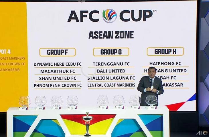 Hasil undian Piala AFC 2023/2024. (YouTube/AFC)