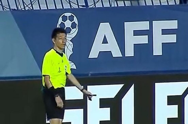 Wasit asal Jepang, Hiroki Kasahara. (Screenshot Vidio.com)