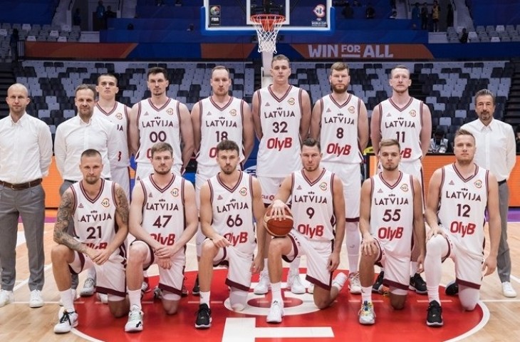 Timnas Basket Latvia. (Dok. FIBA)