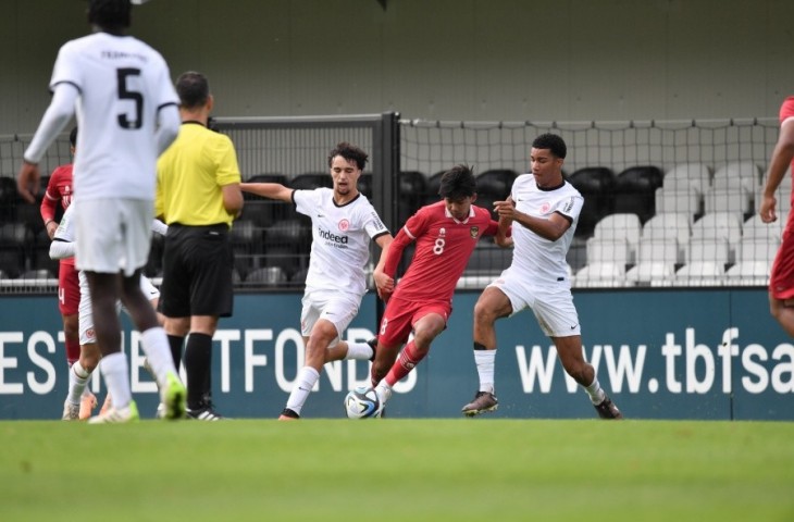 Timnas Indonesia U-17 vs Eintracht Frankfurt U-19. (Dok. PSSI)