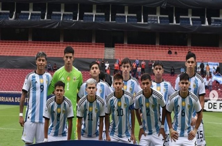 Skuad Argentina U-17 (Instagram @claudioecheverri_)