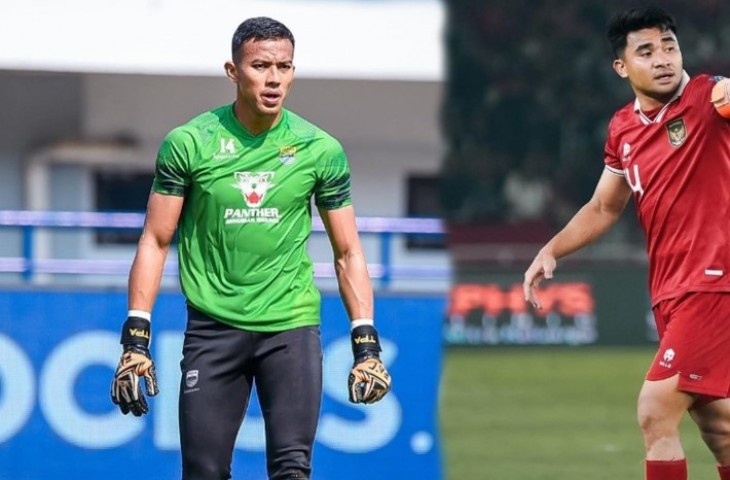 Kiper Persib, Teja Paku Alam dan Kapten Timnas Indonesia Asnawi Mangku Alam. (@asnawi_bhr/tejapakualaam)