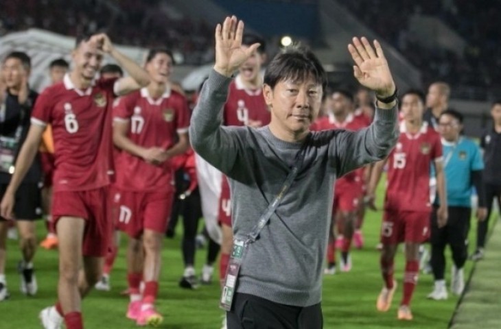 Pelatih Shin Tae-yong diprediksi akan coret 5 pemain Timnas Indonesia jelang Piala Asia 2023 bergulir. (ANTARA FOTO/Mohammad Ayudha/hp.