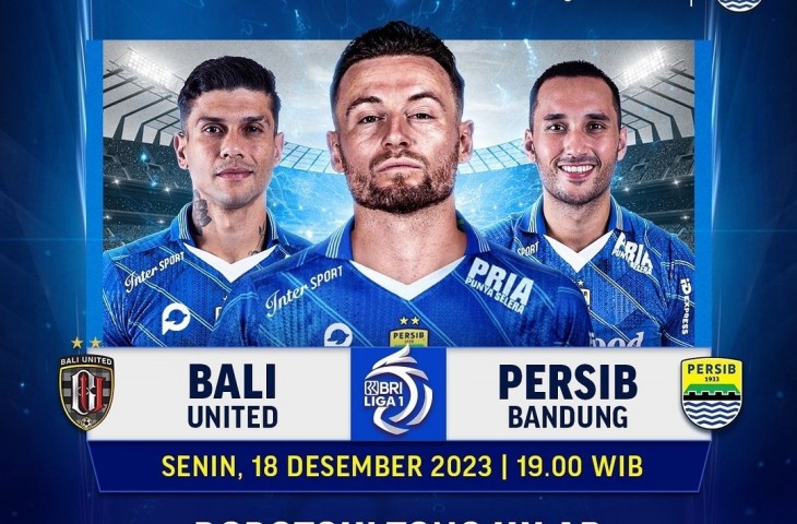 Jadwal pertandingan Bali United vs Persib Bandung Senin 18 Desember 2023. (Foto:Instagram @persib)