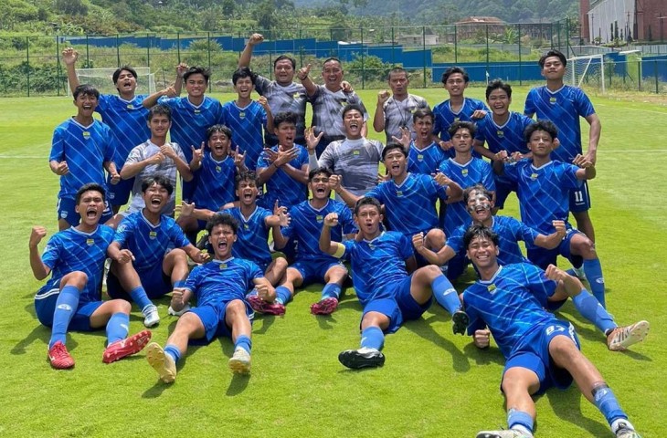 Persib usai menaklukan Persija di semifinal Nusantara Open 2023. (MO Persib)