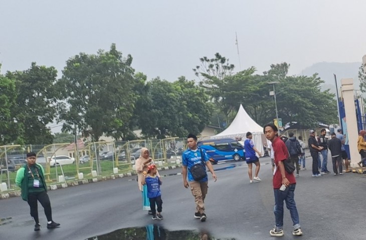 Stadion Si Jalak Harupat. Kabarnya Persib akan pindah markas dari GBLA ke Si Jalak Harupat dalam menjalani sisa Liga 1 2023-2024. (rizki laelani)