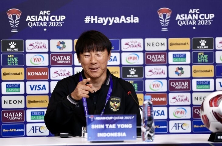 Pelatih Timnas Indonesia Shin Tae-yong jelang laga lawan Irak di Piala Asia (pssi)