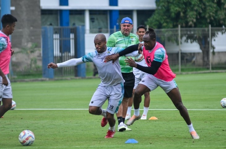 Sesi latihan Persib Bandung. (Liga 1)